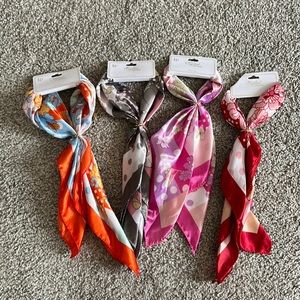 NWT Pack of 3 Hair/Handbag Scarves